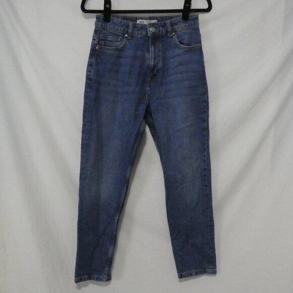 ZARA | size 4 | Classic Blue Washed Denim Jeans - Picture 1 of 16